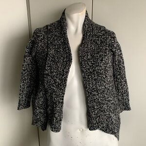 Ralph Lauren size 6 black/white knit shrug cardigan